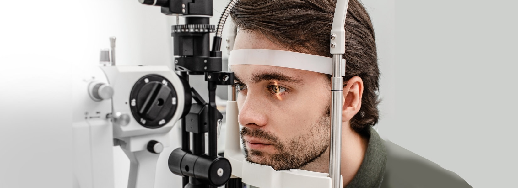 young man during eye exam in Spring Hill